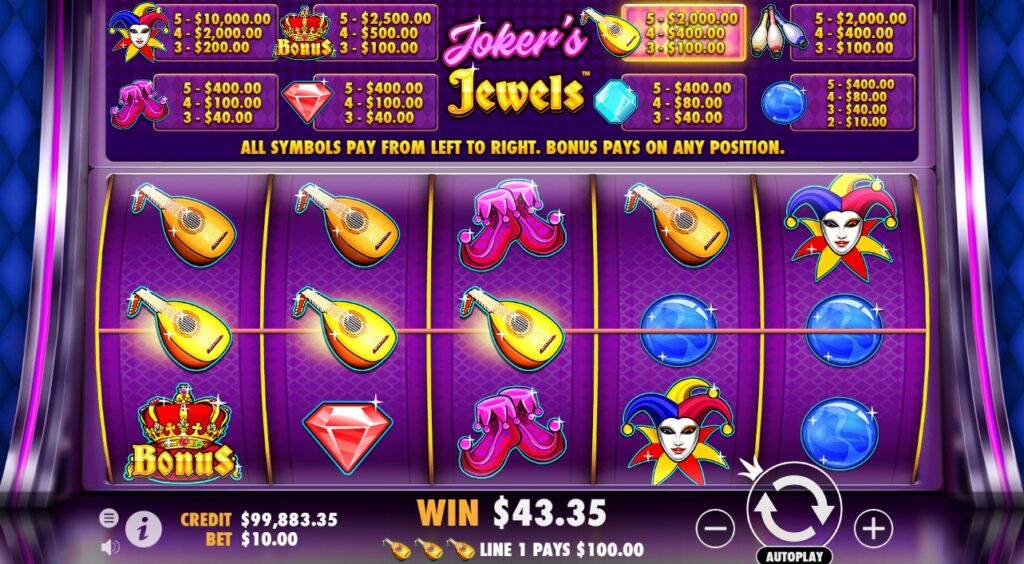 Vivir Joker Jewels en el casino online de Mostbet Argentina